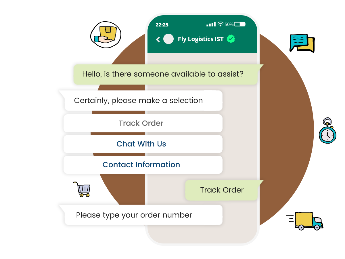 Customize WhatsApp for transportation and logistics services